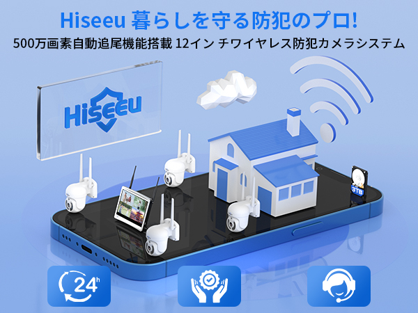 Amazon.co.jp: 【500万画素・360° 追尾機能搭載 】防犯カメラ