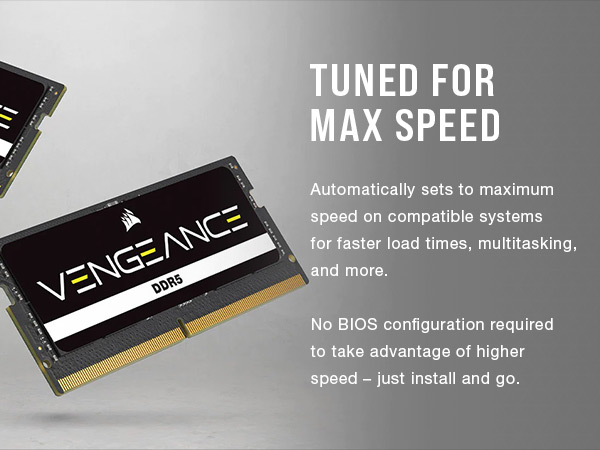 Amazon.com: CORSAIR VENGEANCE SODIMM DDR5 RAM 32GB (2x16GB