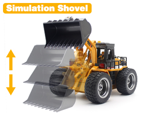 Amazon.com: Fistone 9 Channel RC Front Loader, 4WD Alloy Shovel