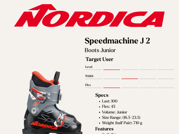 Amazon.com : Nordica Speedmachine J2 Kid's Alpine Ski Boots (Black