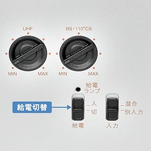 Amazon | 日本アンテナ 4K8K対応 卓上型ブースター 地デジ/BS・110°CS