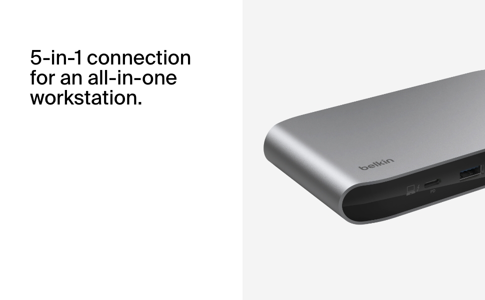 Amazon.com: Belkin Connect Thunderbolt 4 Docking Station, 5-in-1