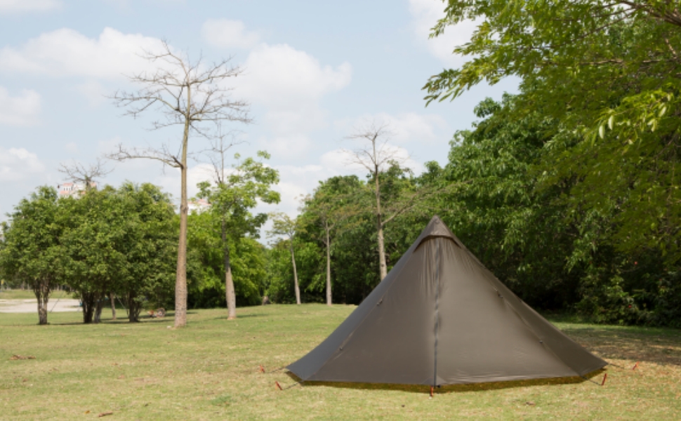 Amazon.co.jp: OneTigris Black Orca ワンポールテント 軽量テント 2人