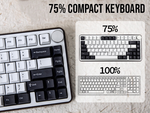 Amazon.com: KiiBoom Breeze 75 75% CNC Aluminum and Acrylic