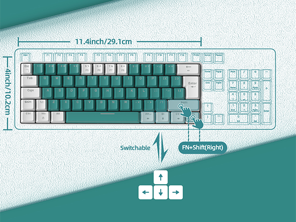 Amazon | ZIYOULANG T60 ゲーミングキーボード メカニカルキーボード