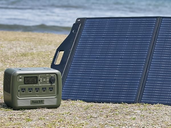 Amazon.co.jp: SmartTap 120W ソーラーパネル充電器 PowerArQ Solar