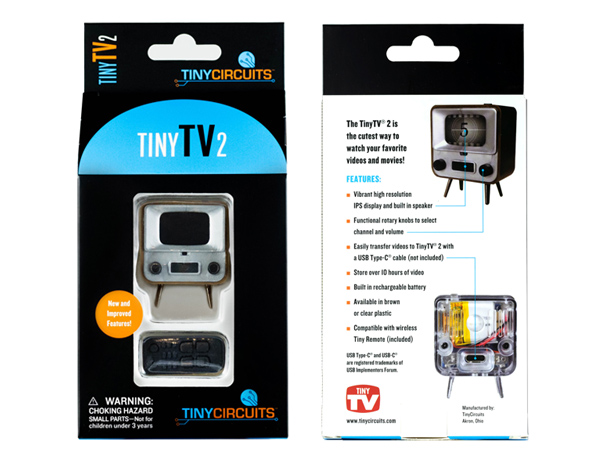 Amazon.com: TinyCircuits TinyTV 2 Portable Retro Mini TV – 1.14