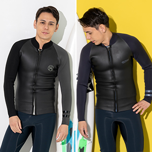 Amazon | FELLOW ウェットスーツ タッパー 2mm フロントジッパー