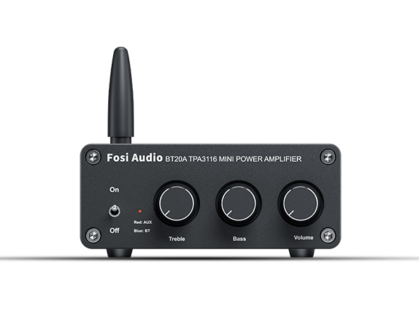 Amazon | Fosi Audio BT20A Bluetooth 5.0 パワーアンプ 2.0CH