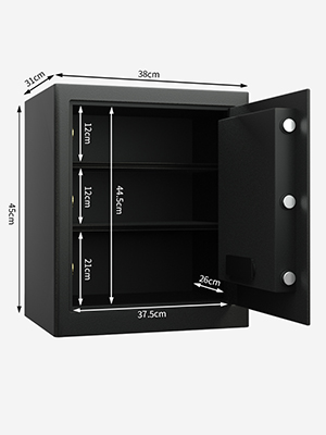 Amazon.co.jp: MAGLAG 金庫 家庭用 小型 電子金庫 43L デジタル