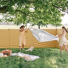 Amazon.co.jp: Soomloom陣幕Adranus8.55mX1.4m 間仕切り 横幕 焚き火