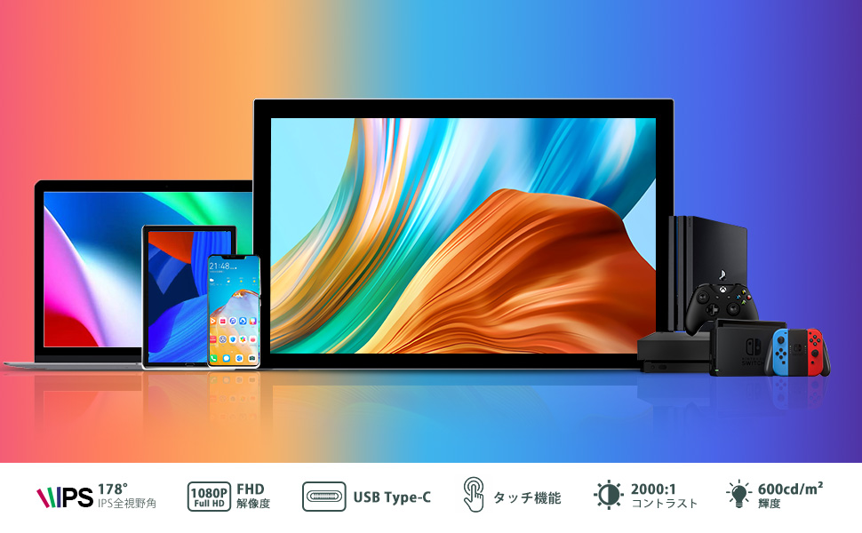 Amazon.co.jp: モバイルモニター タッチパネル MISEDI 12.3インチ