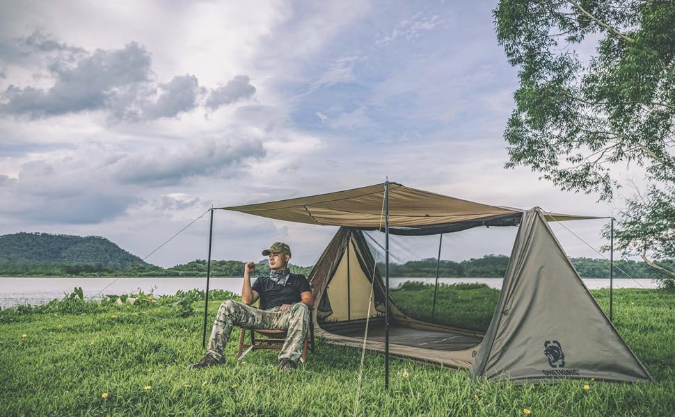 Amazon.co.jp: OneTigris OUTBACK RETREATシェルターテント 軍幕テント