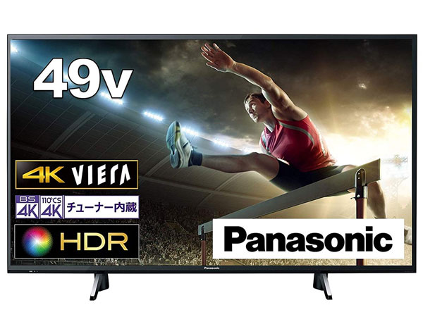 Amazon | パナソニック 49V型 4Kチューナー内蔵 液晶テレビ ビエラ 高