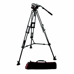 Amazon | Manfrotto ビデオキット カーボンファイバー三脚 504HD-535K