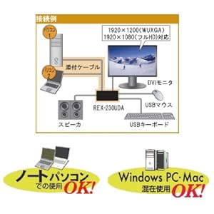 Amazon.co.jp: ラトックシステム パソコン自動切替器 USB接続DVI/Audio