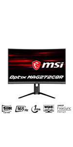 Amazon.co.jp: MSI Optix MAG272CQR ゲーミングモニター VA湾曲パネル