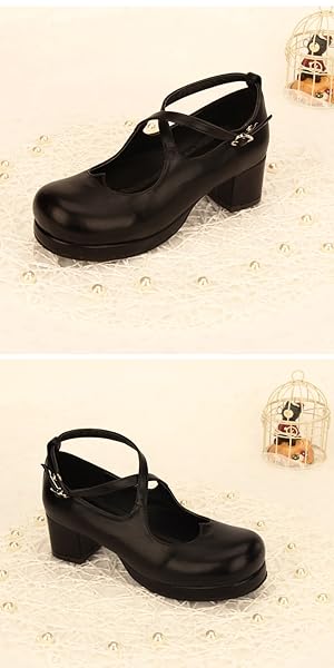 Amazon | [cnstone] シンプル 定番 ロリータ パンプス ロリータ靴