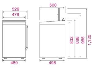 Amazon.co.jp: ハイアール 5.5kg 全自動洗濯機 ブラックHaier JW-C55A