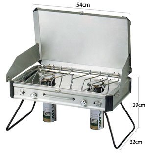 Amazon.co.jp: UniFlame Twin Burner US-1900 610305 : Sports & Outdoors