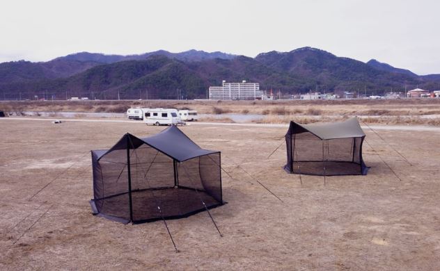 FOREST.U コネクタブル ヘクサ タープスキン ブラックコーティング