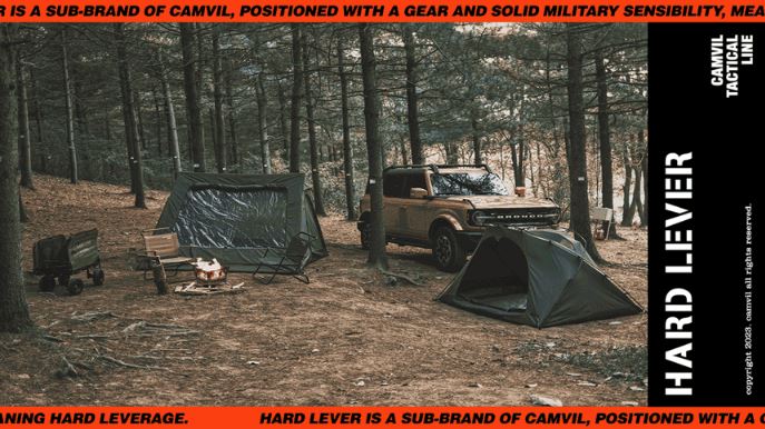 CAMVIL ハードレバー Aテント2.0 綿テント ウレタンフライ グランド