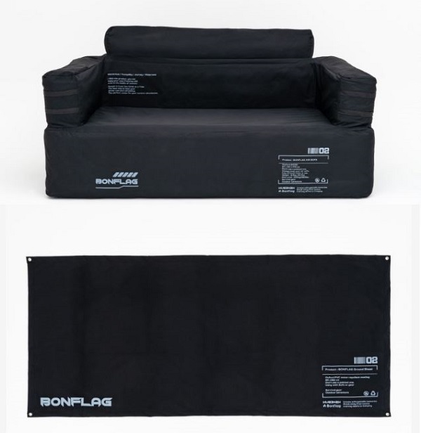 BONFLAG キャンプ エアーソファ タクティカル2人用 オリーブグリーン