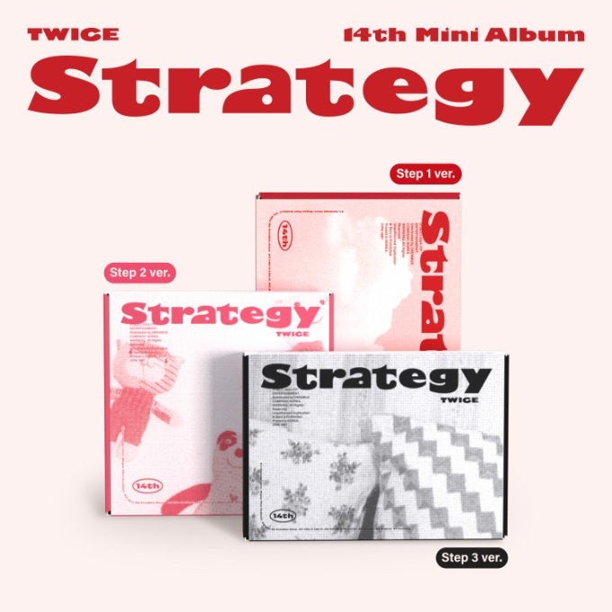 TWICE 14th Mini Album STRATEGY (Step1 ver. / Step2 ver. / Step3