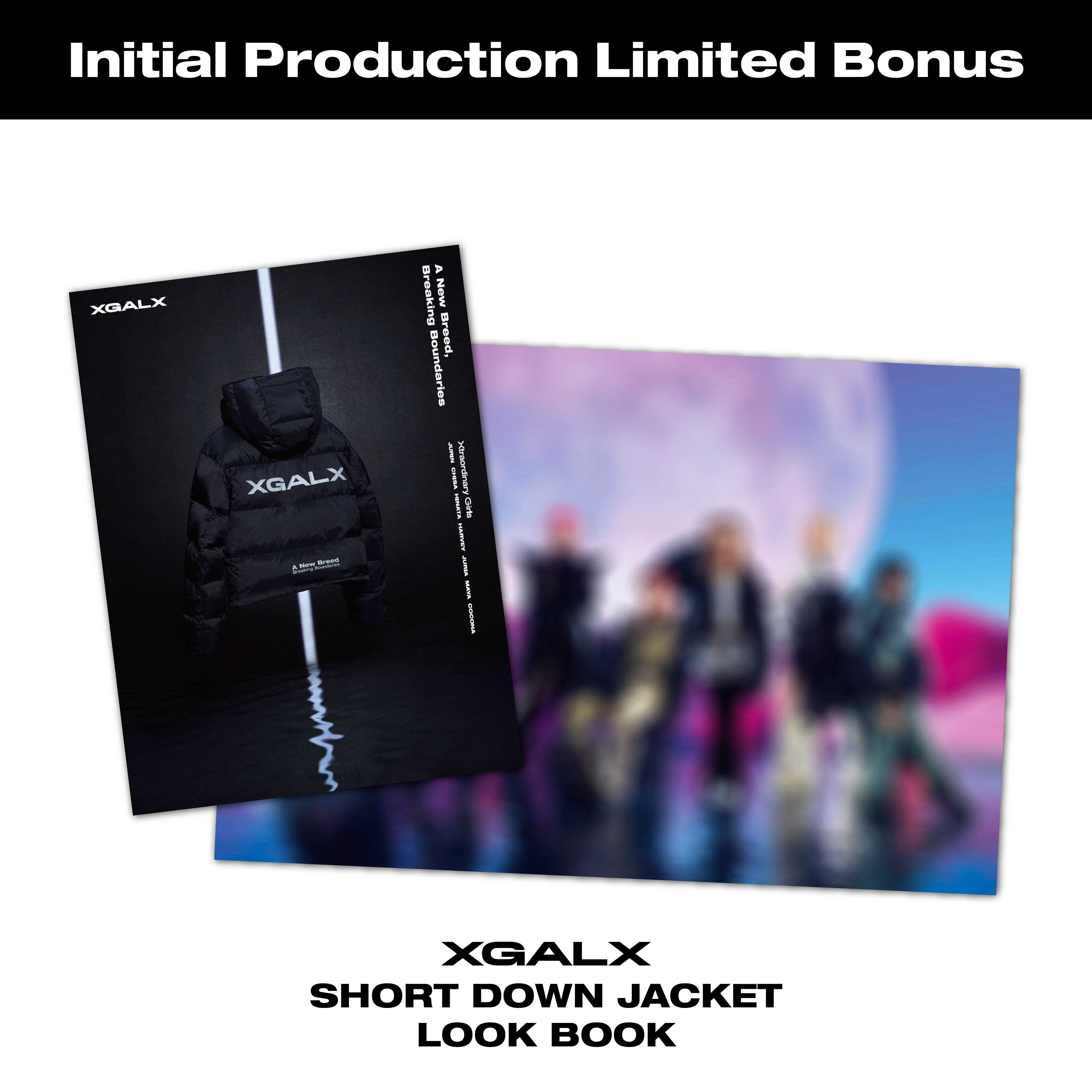 EXCLUSIVE PRODUCTS】XGALX SHORT DOWN JACKET MERCHANDISE