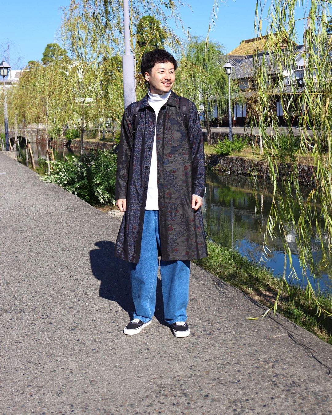 大島紬コート | コート, 着物リメイク「竹姫」 | 美容室M2（エムツー