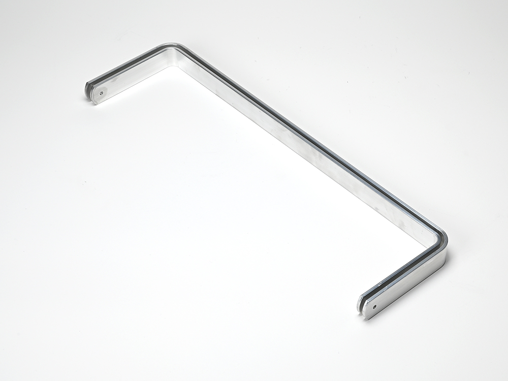 口枠-W アルミ 350x100X20Xt3 2本組_アクセサリー_バッグ用金具 MK PLUS+