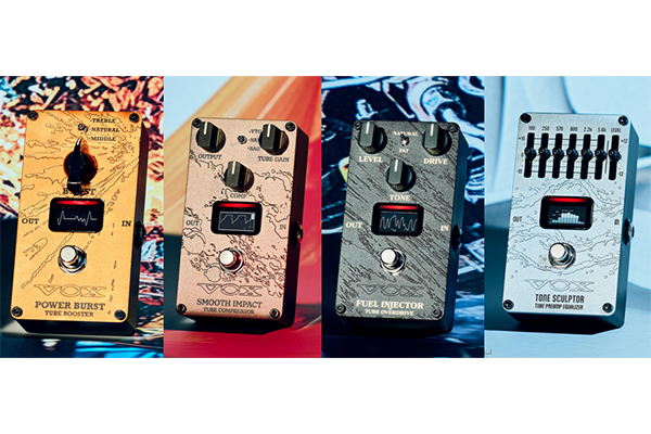 VOXペダル・シリーズValvenergyに新4機種登場！全モデルに次世代真空管