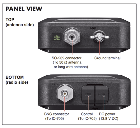 Icom AH-705 Antenna Tuner – MHzOutdoor