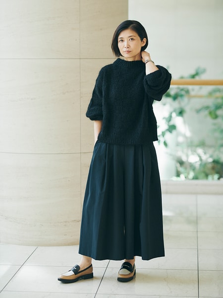 別注キュロットパンツは「長め丈｣「黒」の大人仕様！パーティ、保護者