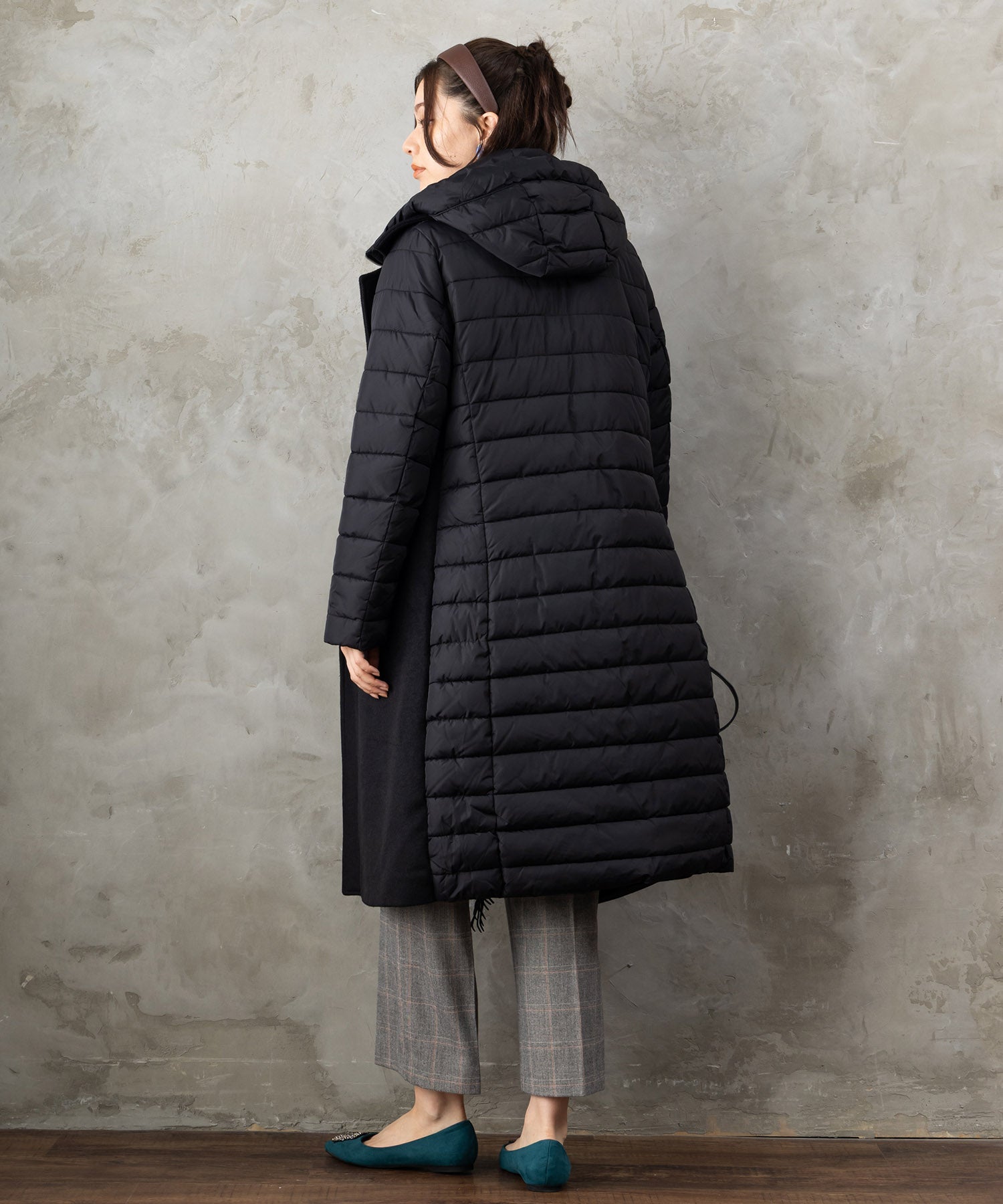 BSB】フリンジデザイン異素材コンビコート｜ファッション通販の