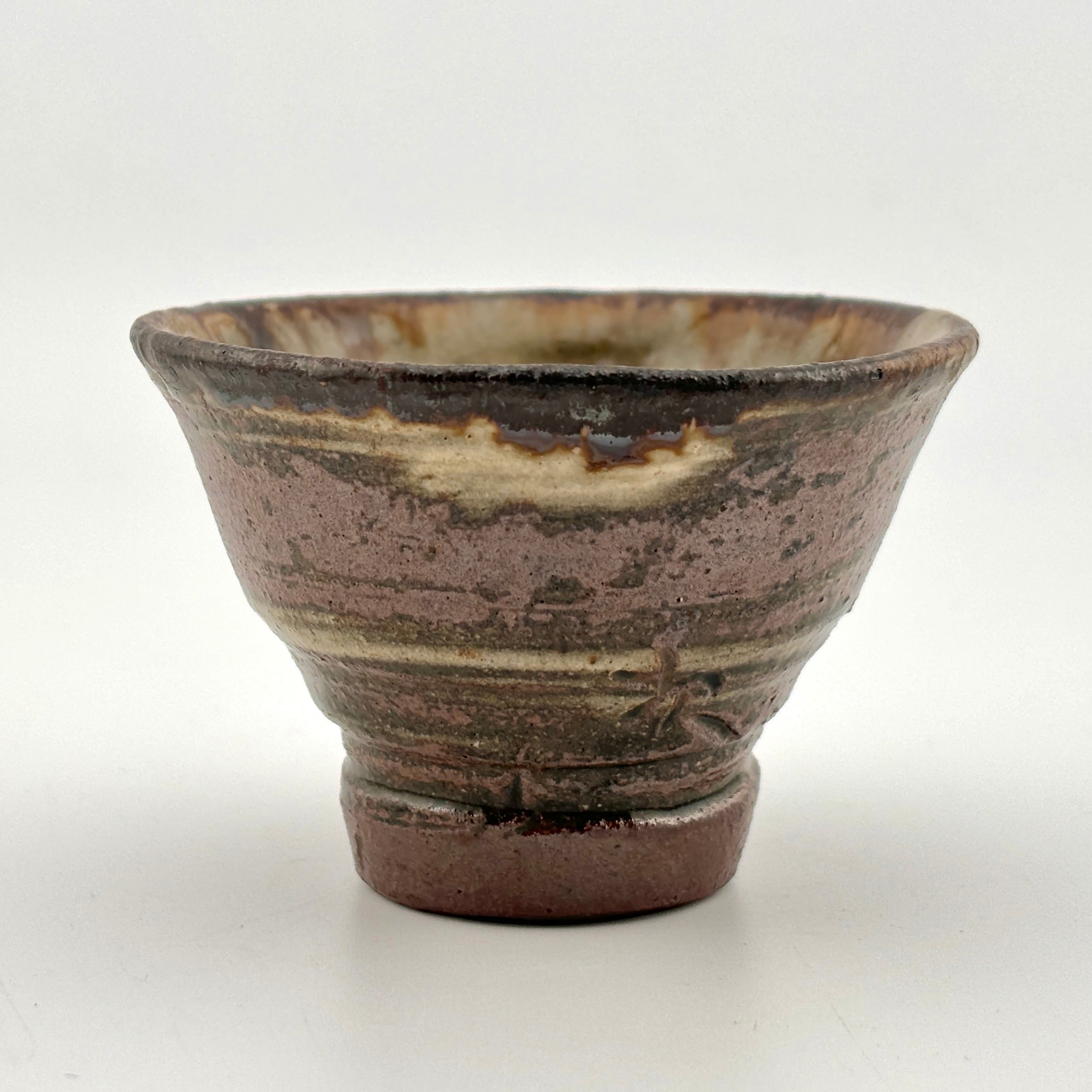 壺屋やちむん4個 カラカラ 渡名喜瓶 ぐい呑み ウニヌティ 民芸酒器