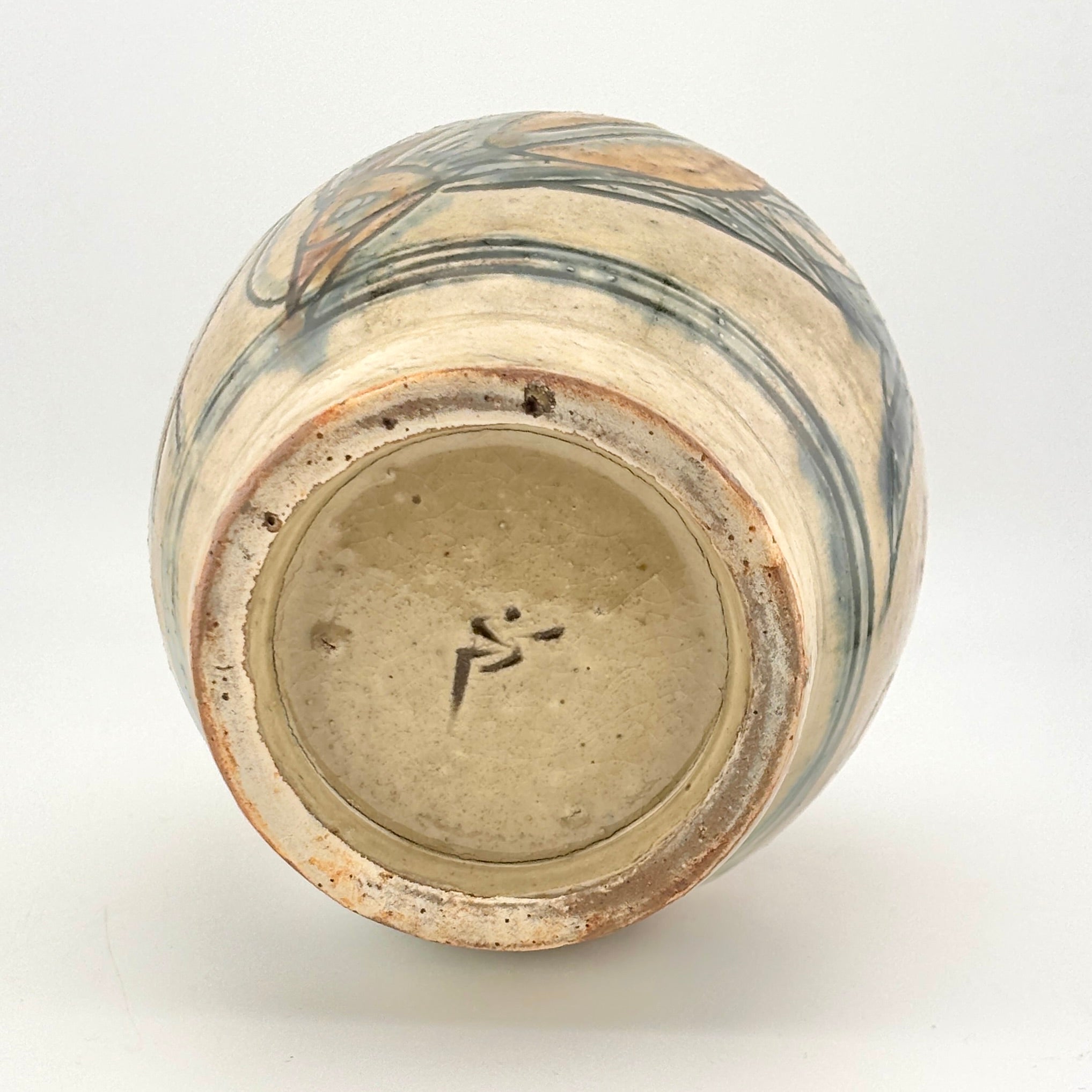 壺屋焼 人間国宝 金城次郎作 海老魚文花瓶 （箱直筆） – 生活民芸 なかむた