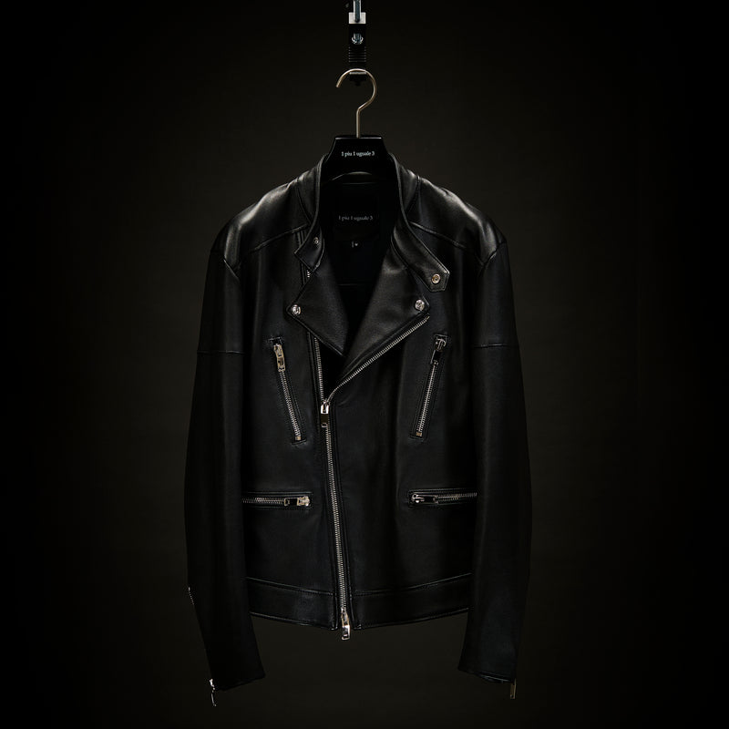 1PIU1UGUALE3 × FIXER】 STRETCH LEATHER SEMI W-RIDERS – MINIMAL