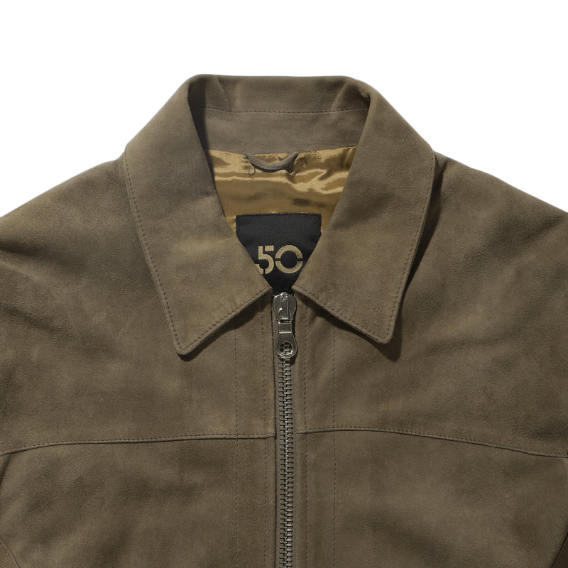 スエード シングルライダースジャケット グレージュ – MINIMAL WARDROBE