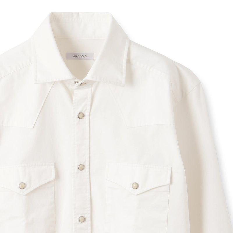 GINO ウェスタンシャツ ホワイト – MINIMAL WARDROBE