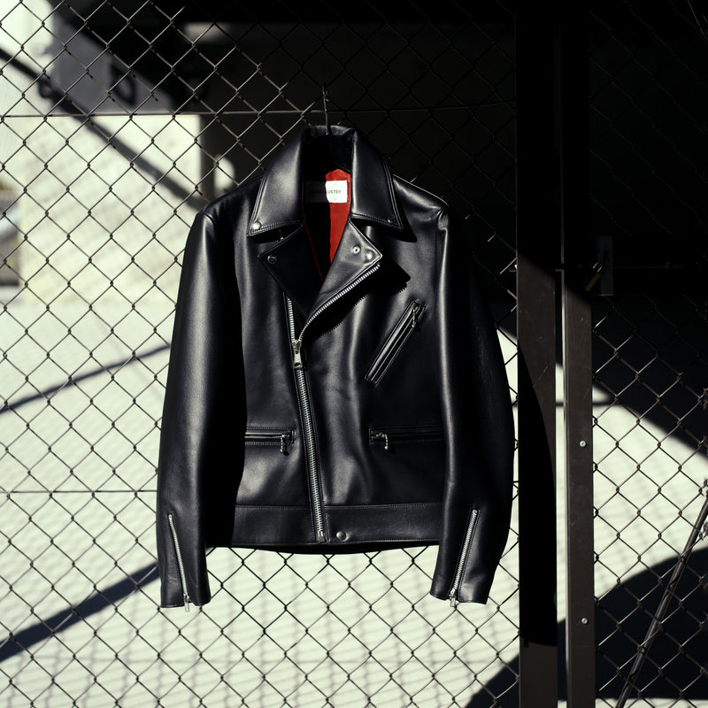 Noah カーフレザー ダブルライダース ブラック – MINIMAL WARDROBE