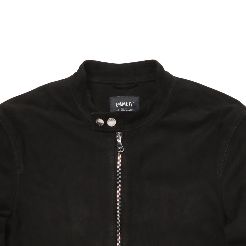 H UOMO シングルライダースジャケット スエード ブラック – MINIMAL