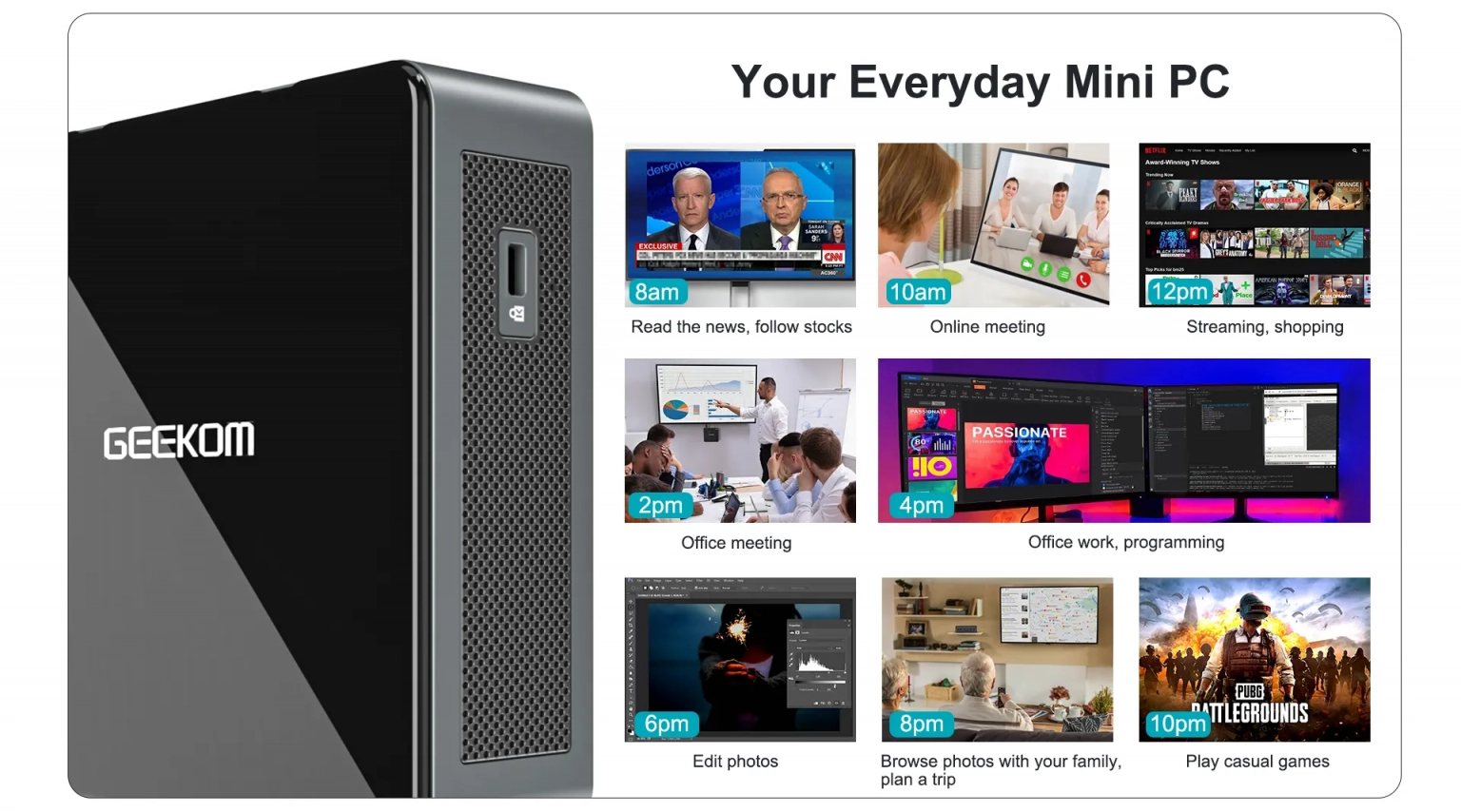 GEEKOM Mini Air 11th Gen Intel Celeron N5095 / N5105 – Mini pcs