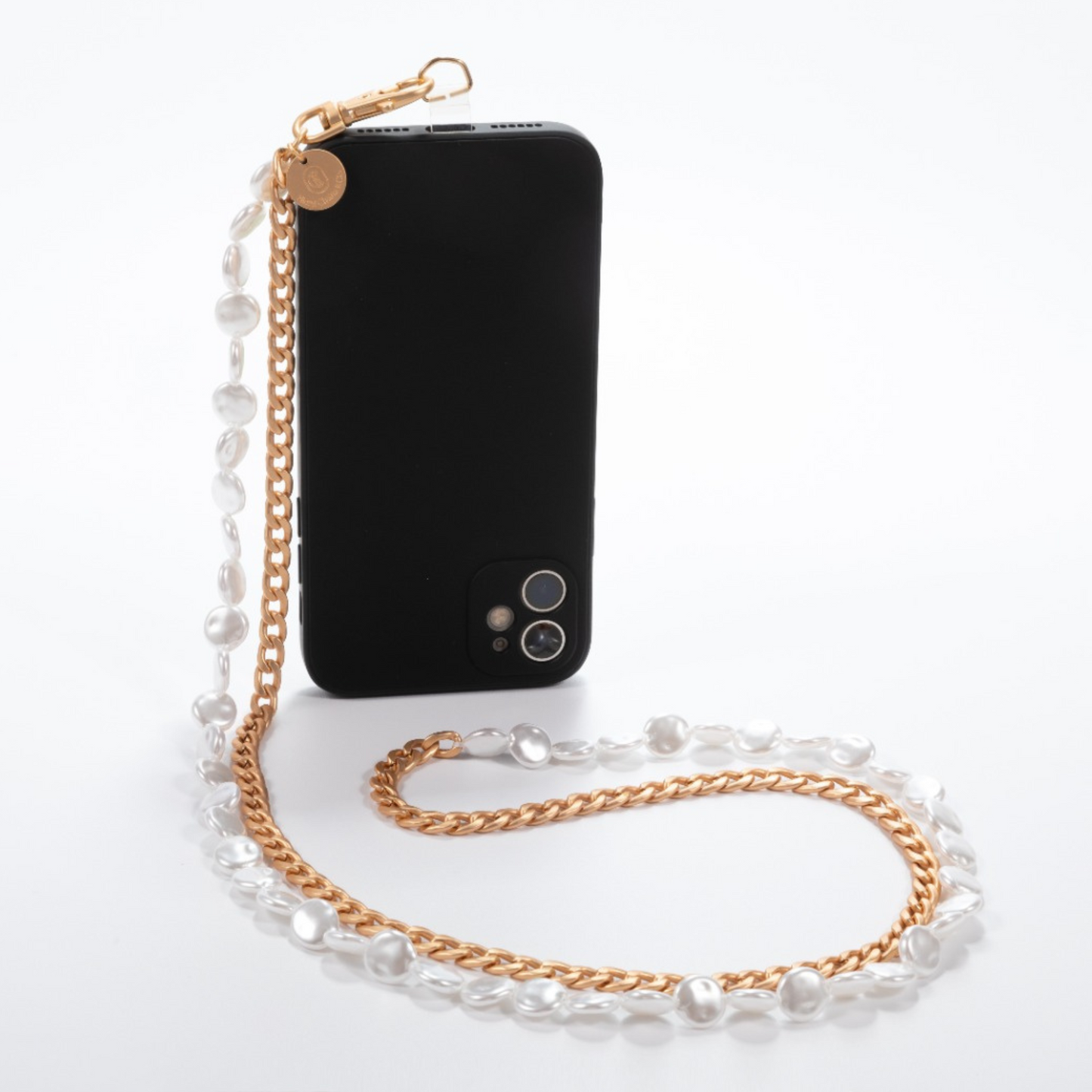 Get That Gold - Matte Gold & Pearl Crossbody Phone Chain – Miami