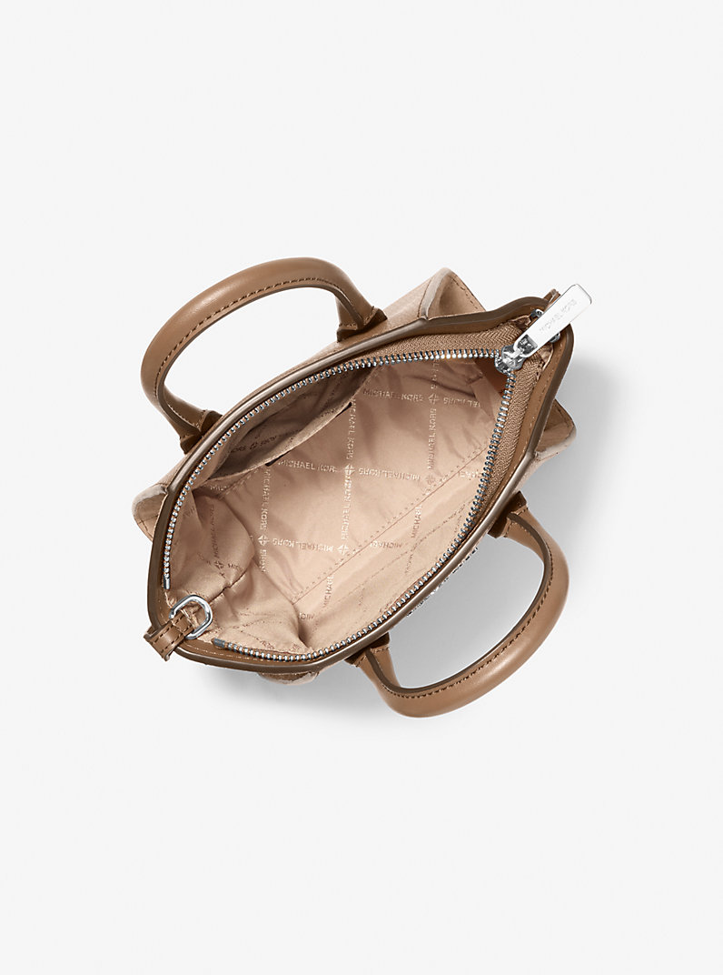 Avril Extra-Small Leather Satchel in DRIFTWOOD - Sale | Michael