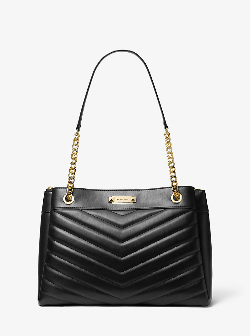 Whitney Medium Quilted Tote Bag in BLACK - Sale | Michael Kors [US]