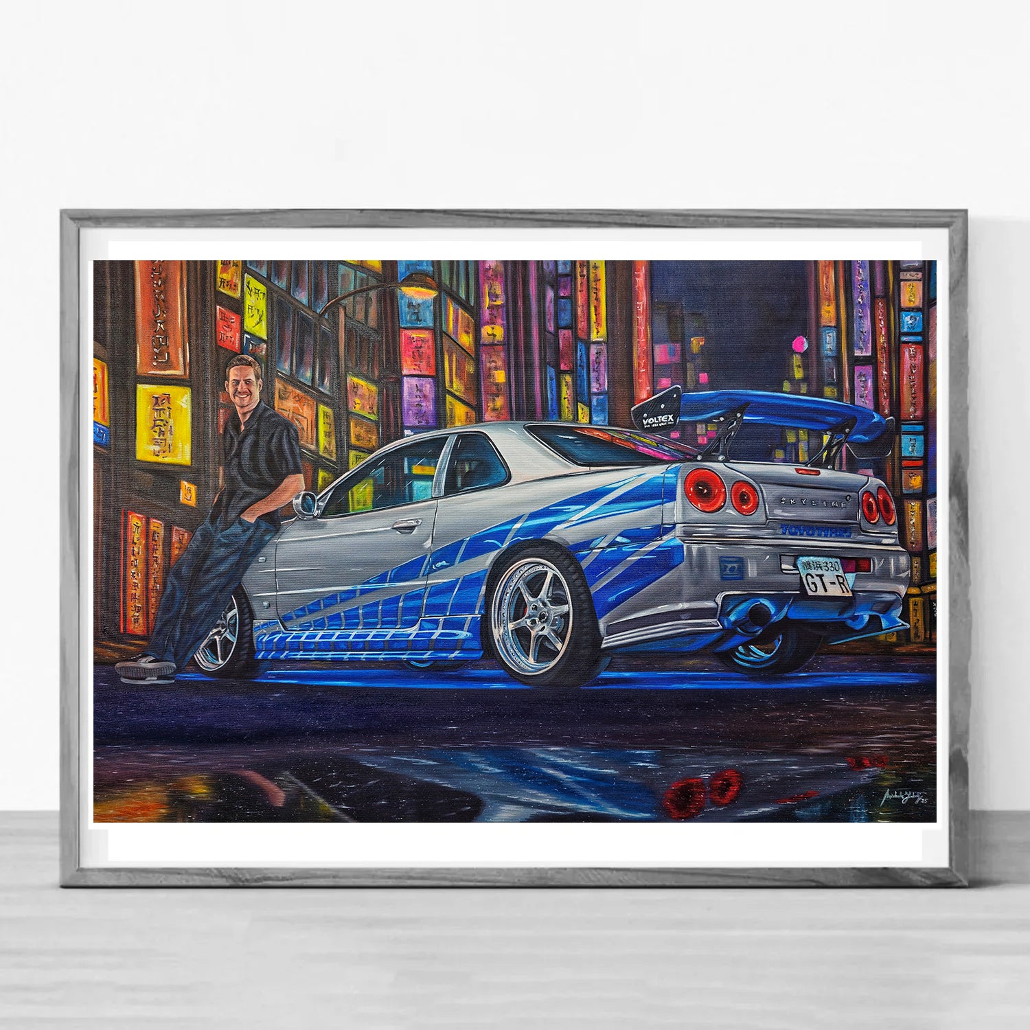 Paul Walker & Nissan Skyline GT-R R34 from Fast and Furious