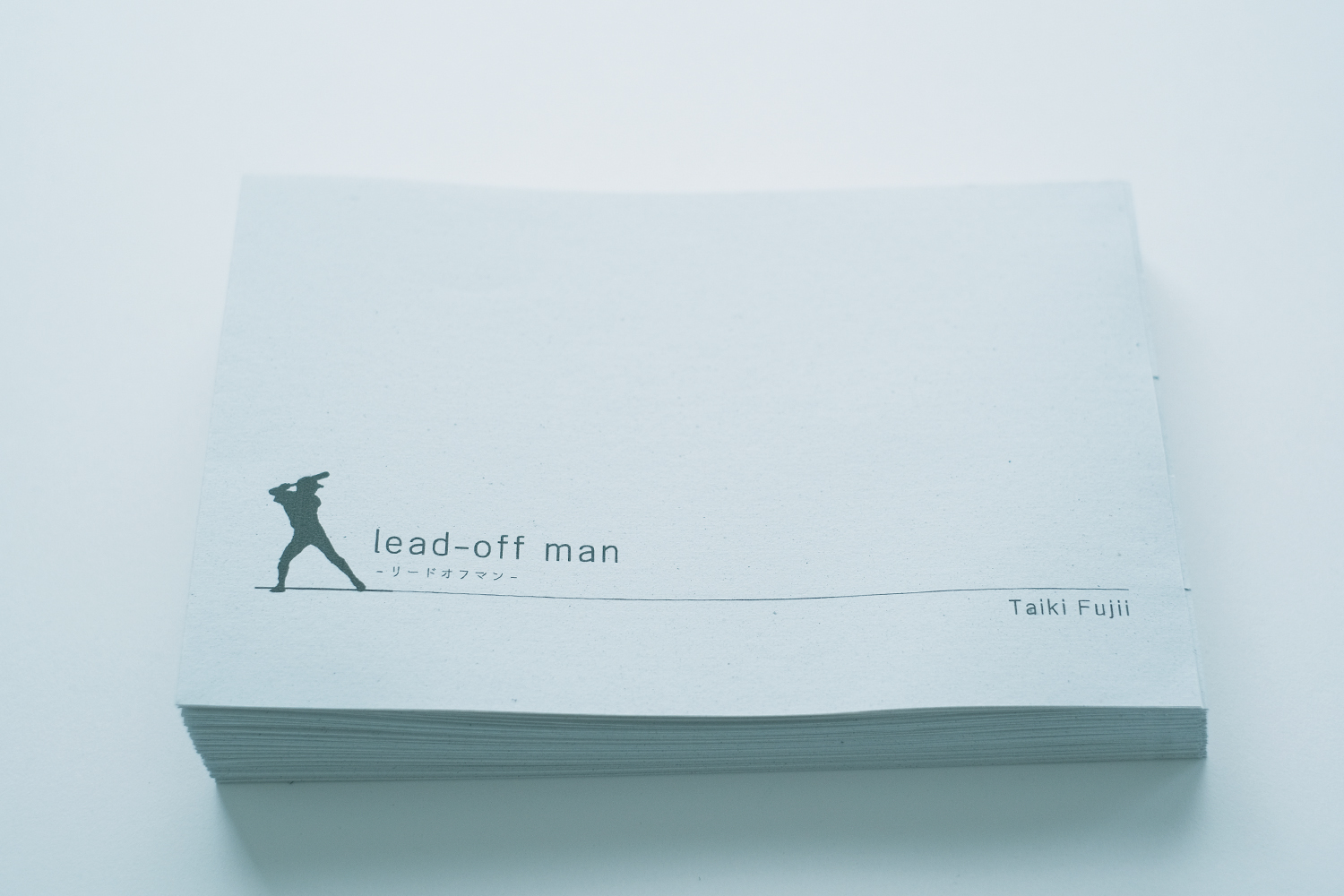 ZINE『lead-off man』（2025） | michi-siruve ｜ ZINEと手製本の移動