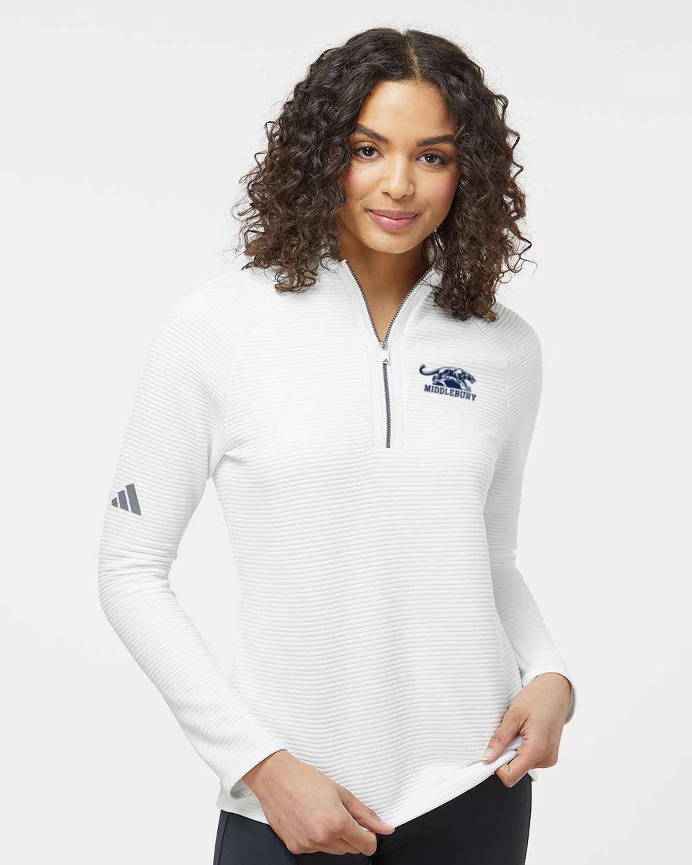 ADIDAS Women's Spacer 1/4 Zip (white) – The Middlebury Shop