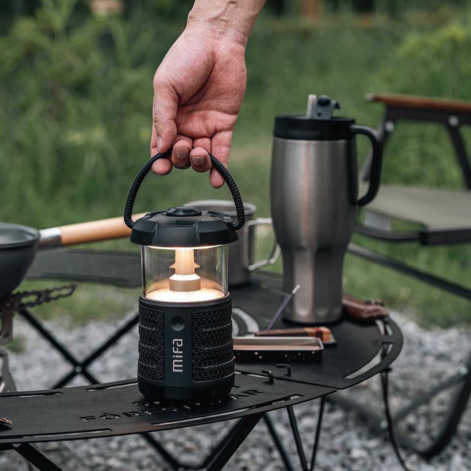 Mifa Wild Camping Outdoor Bluetooth 5.3 Speaker with Lantern – mifa